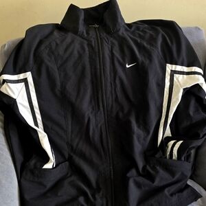Nike Black and White Track Jacket